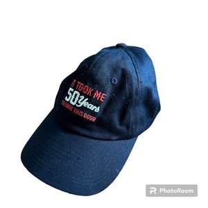 ▪️SPENCER’S: Unisex “It took me 50 years to look this good” black baseball cap▪️